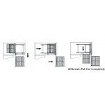 Complete Out Corner Unit with Metal Basket